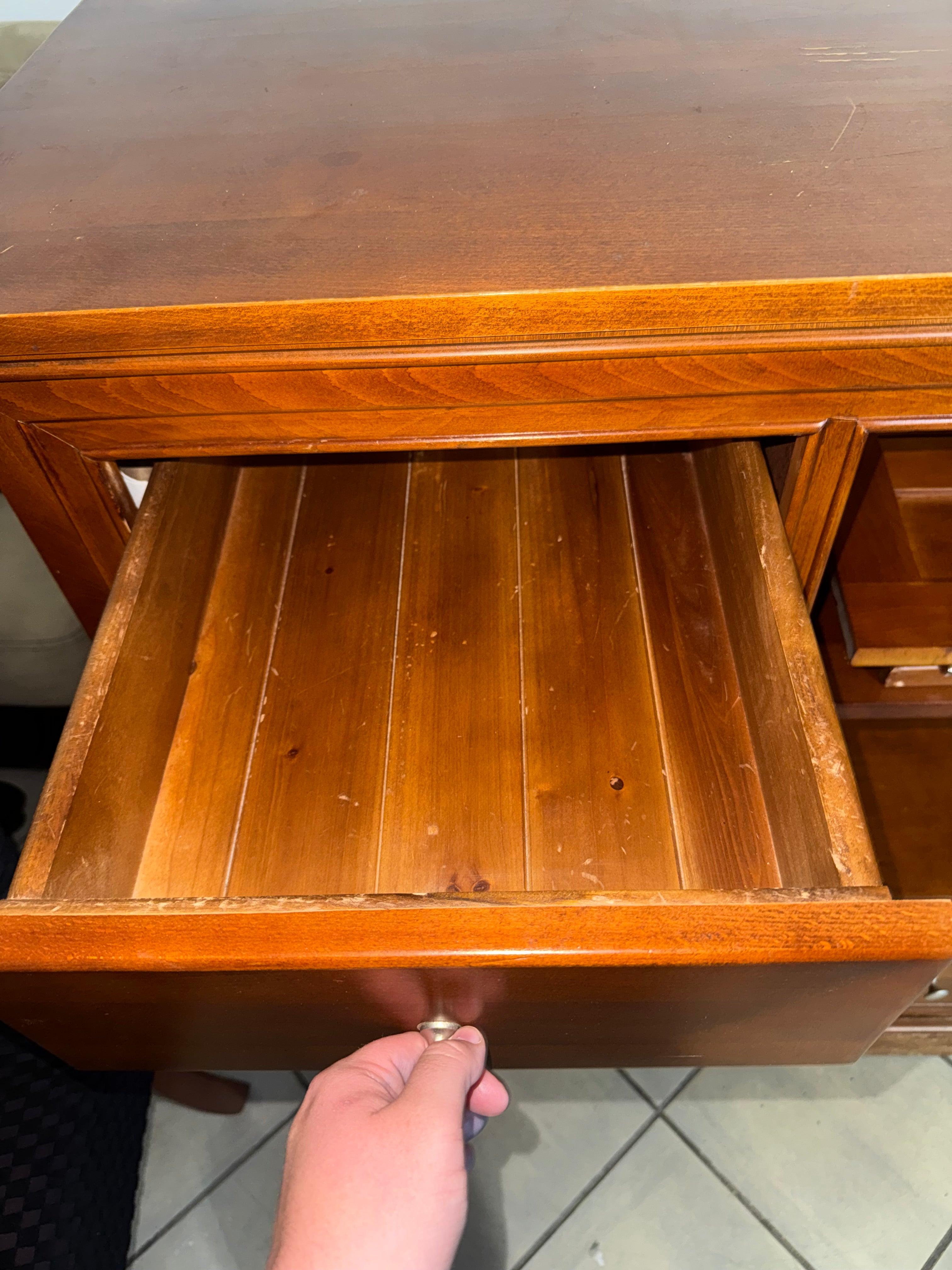 Dresser with mirror
