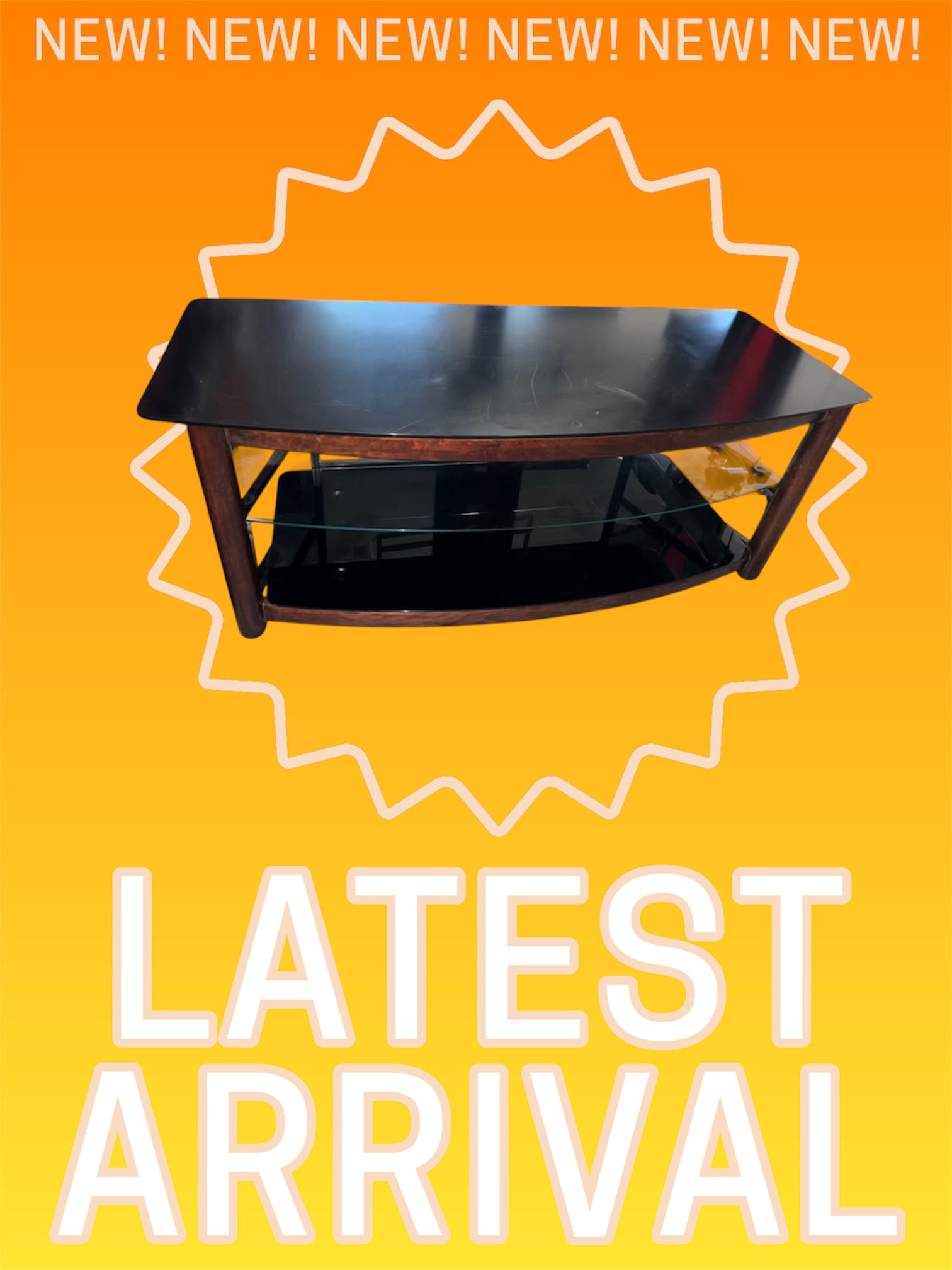 Glass TV Stand/Entertainment Center