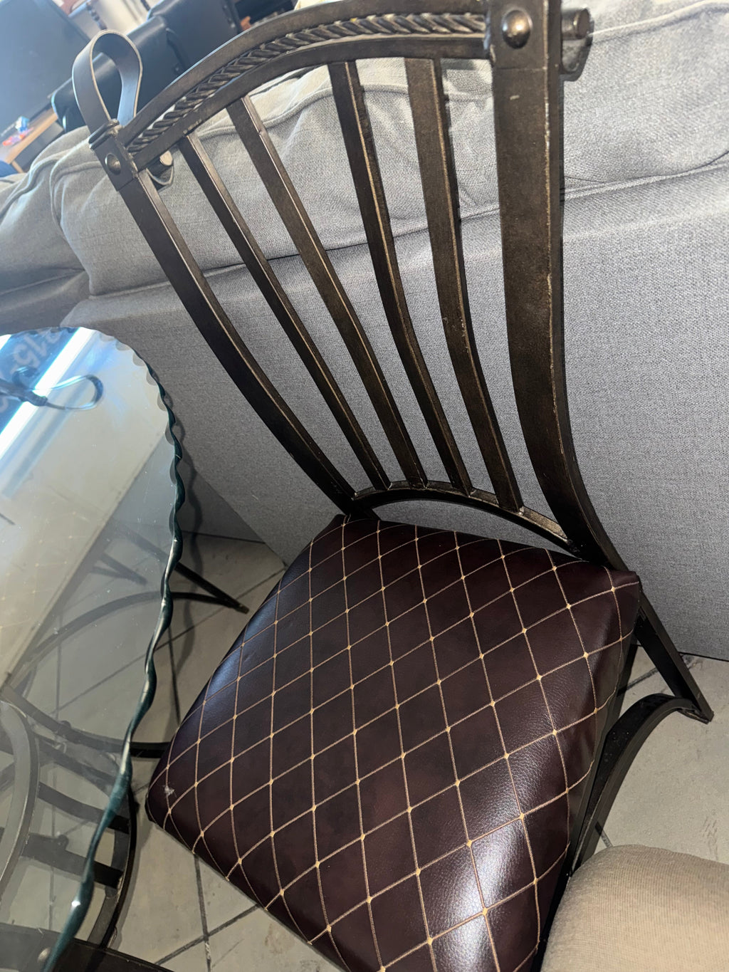 Glass Table with 4 chairs