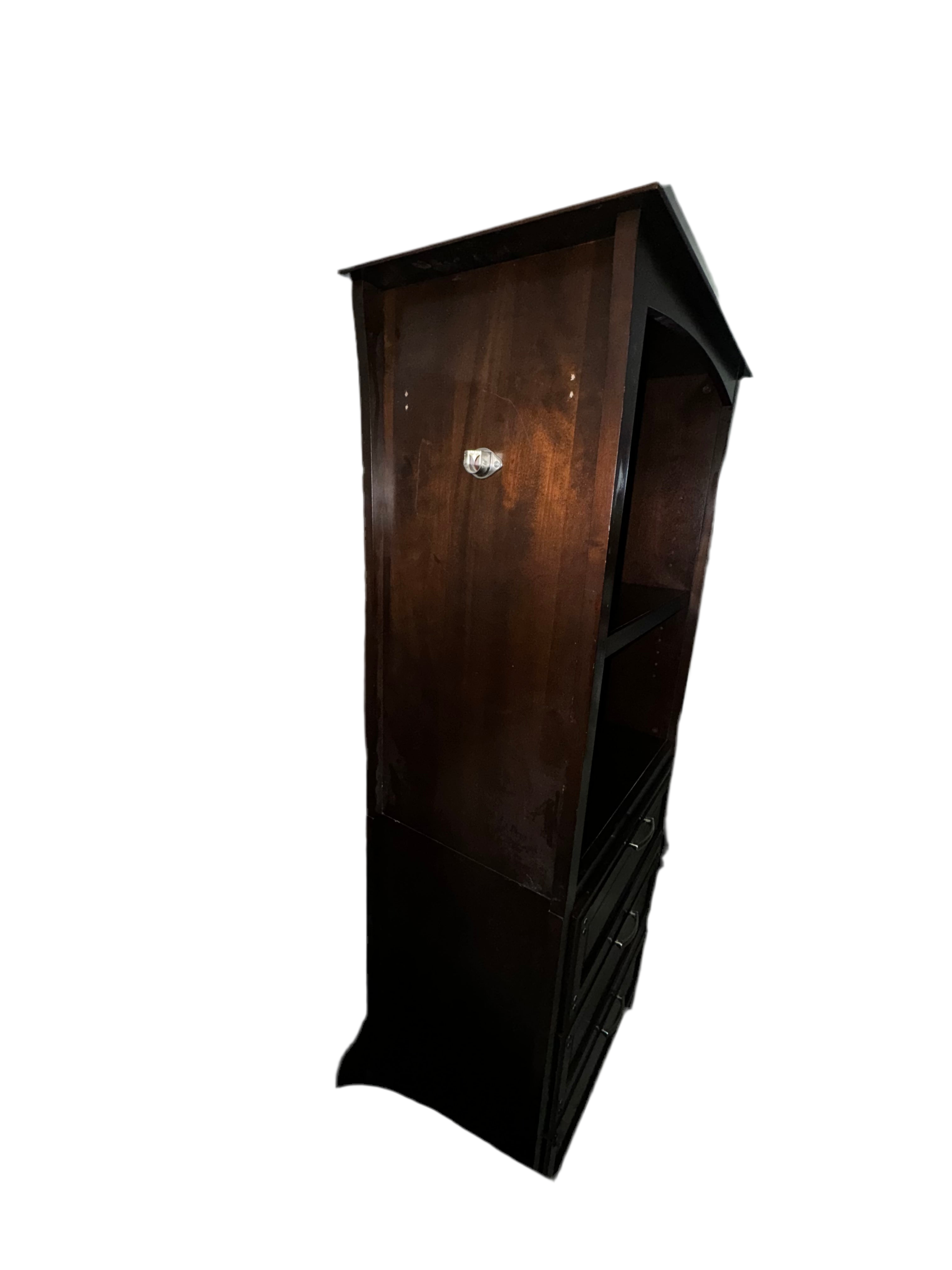 Two Piece Dresser W/Shelves