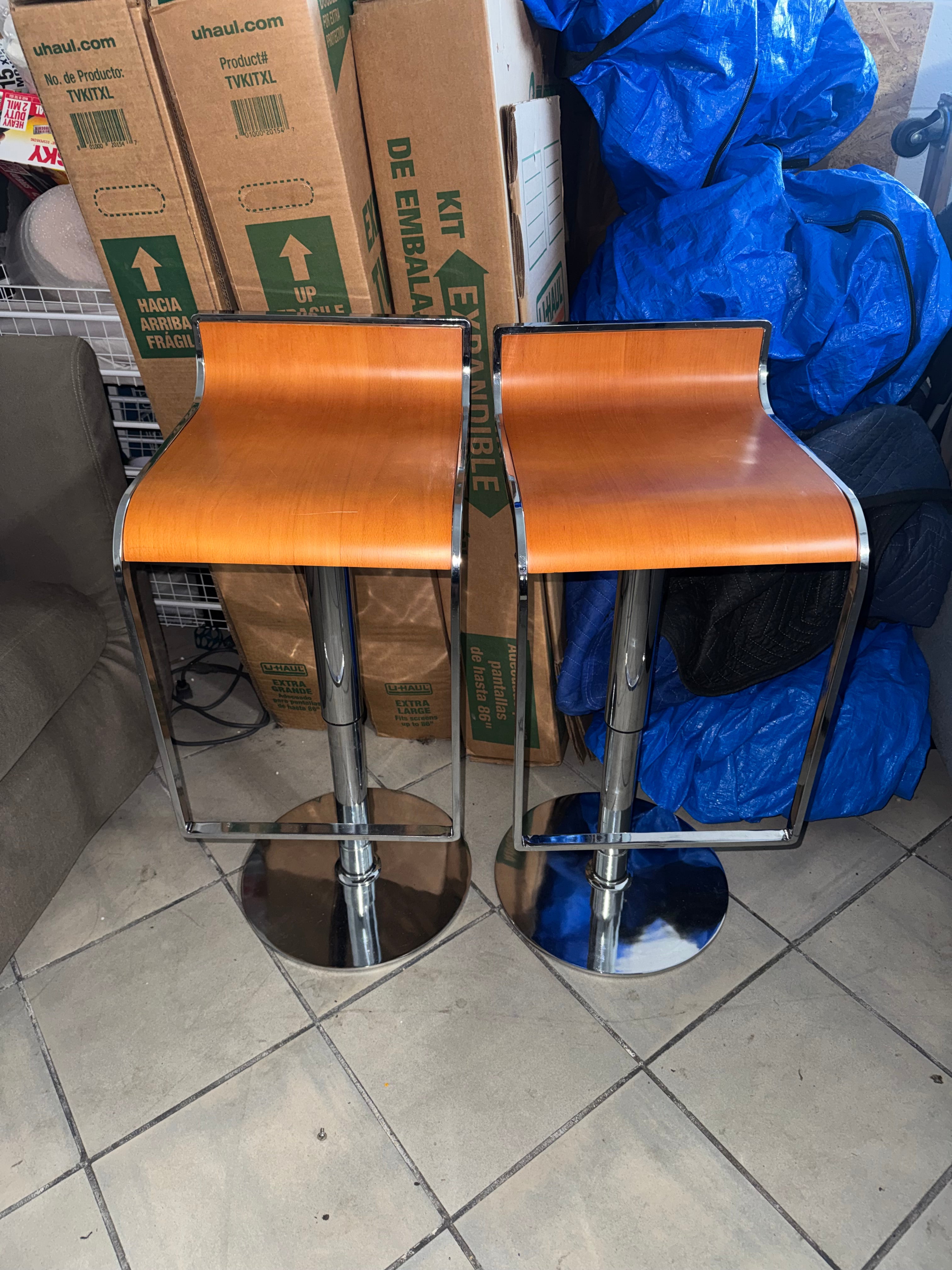 Brown Adjustable Stools