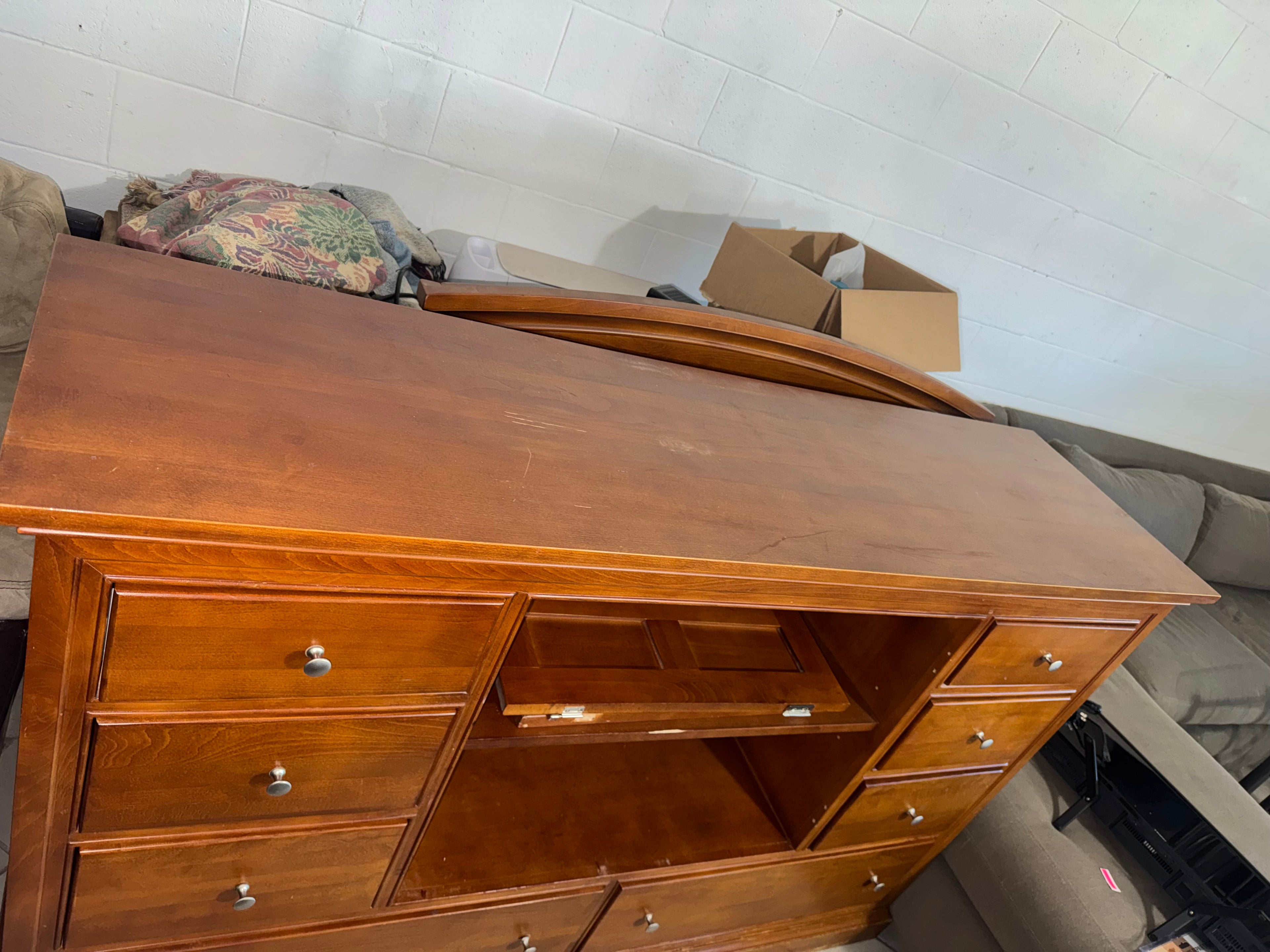 Dresser with mirror