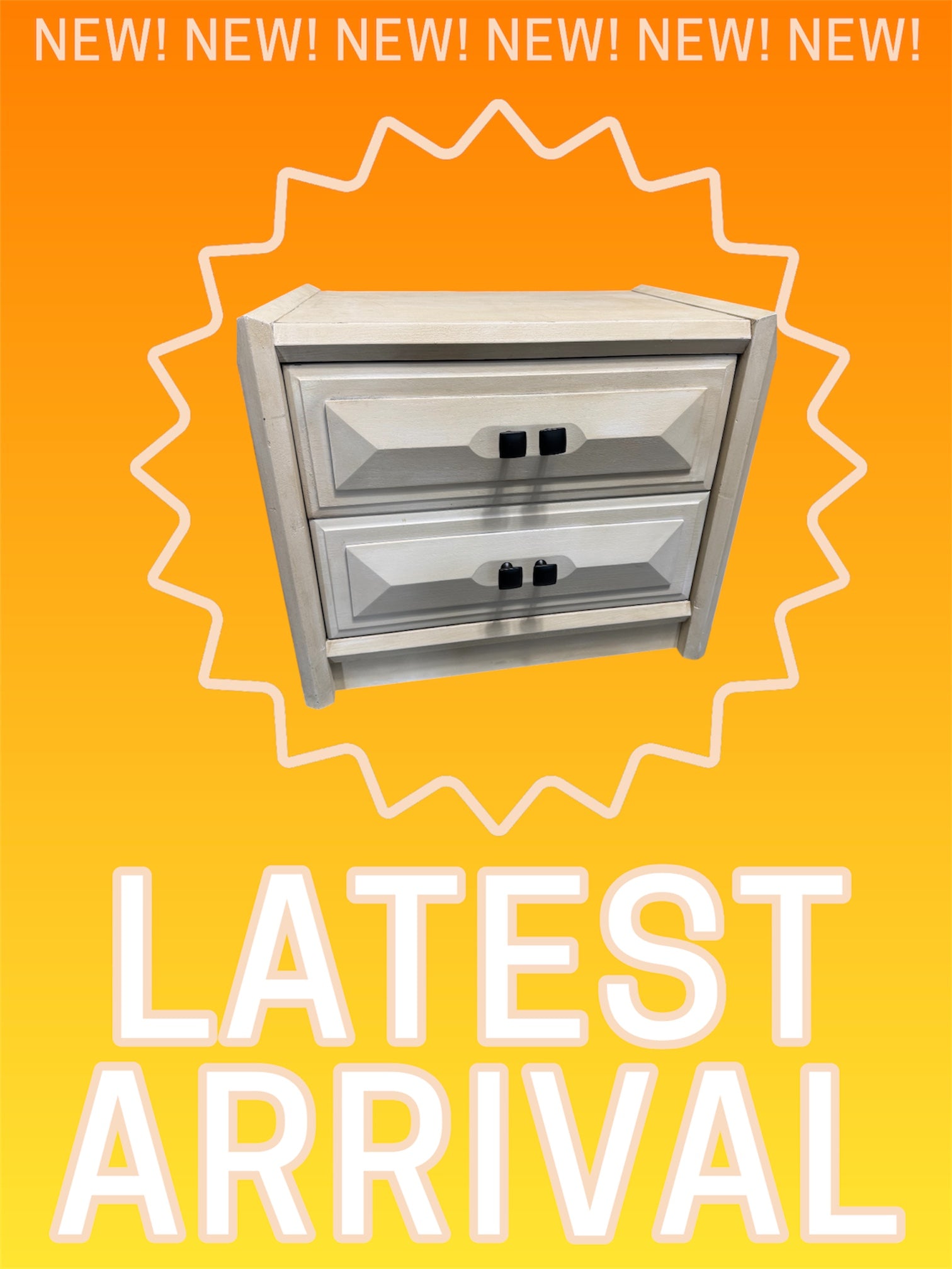Cream Nightstand