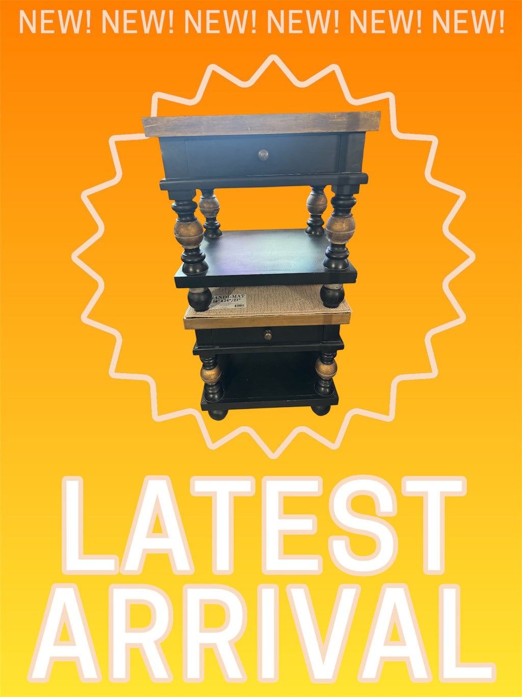Black and Gold Night Stands