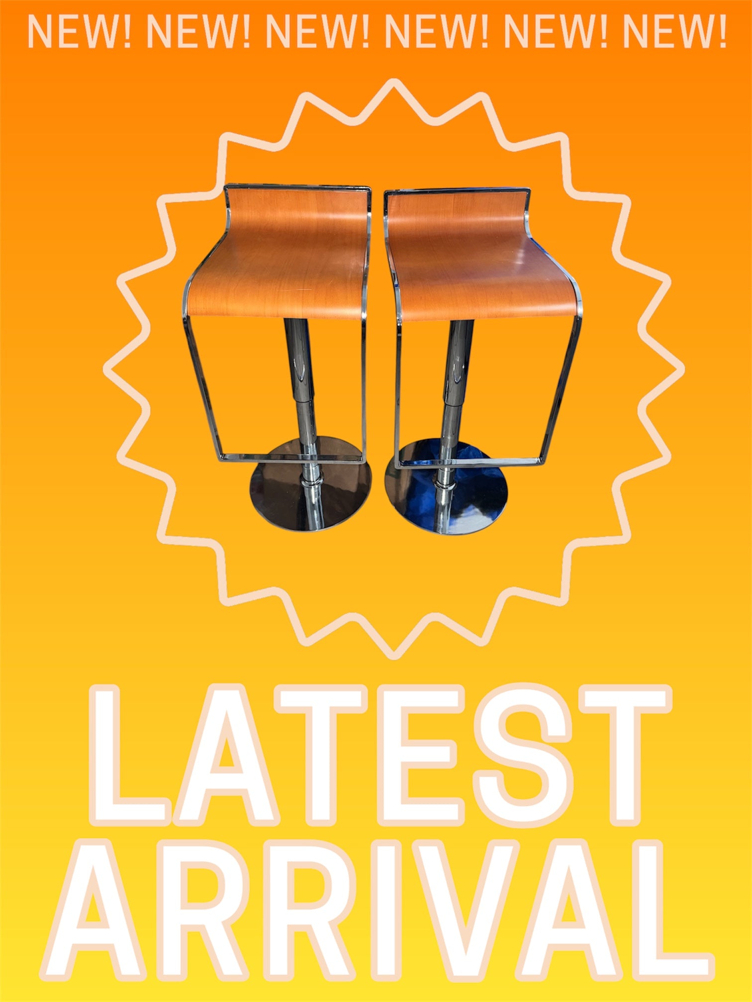 Brown Adjustable Stools