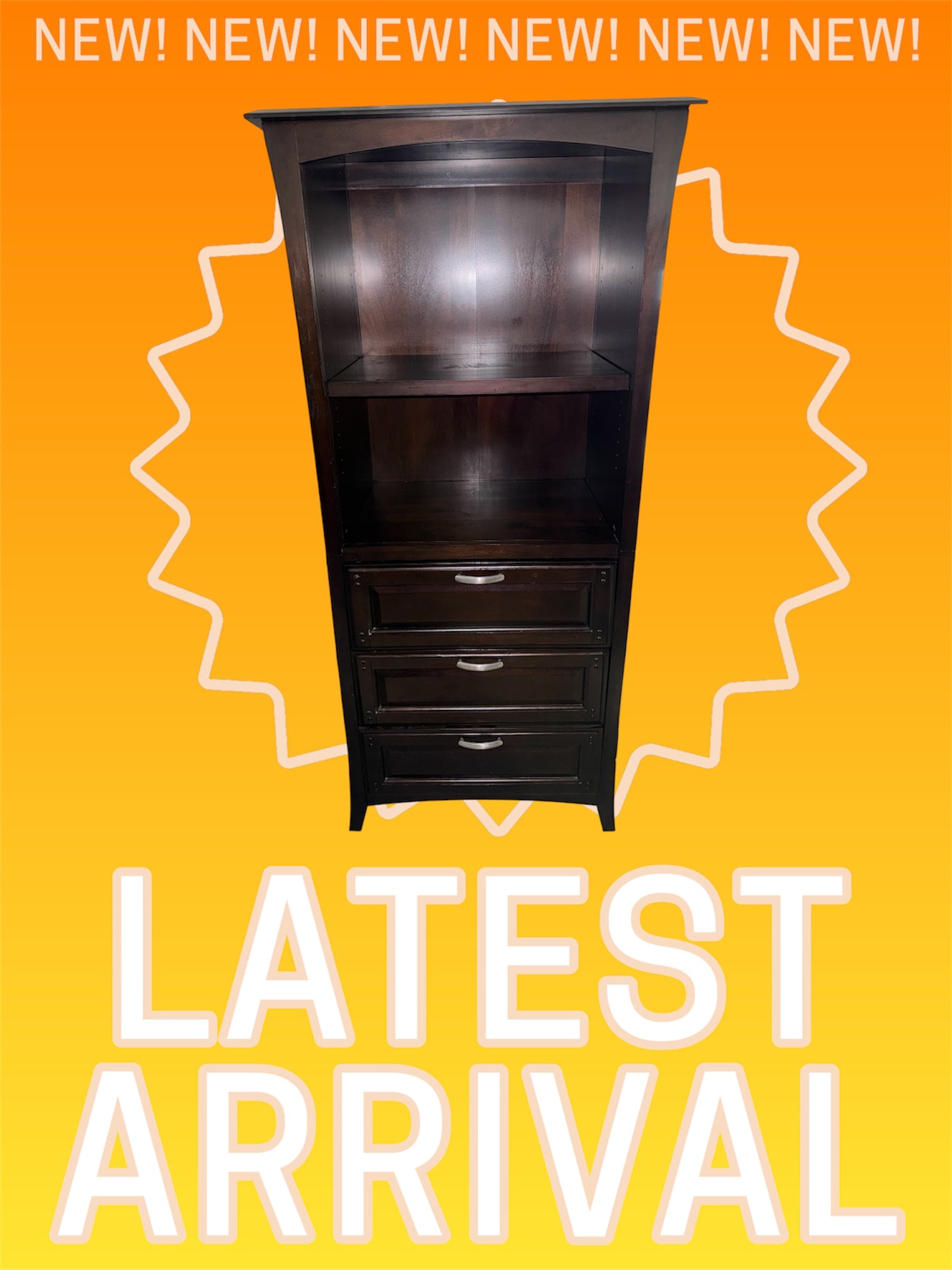 Two Piece Dresser W/Shelves