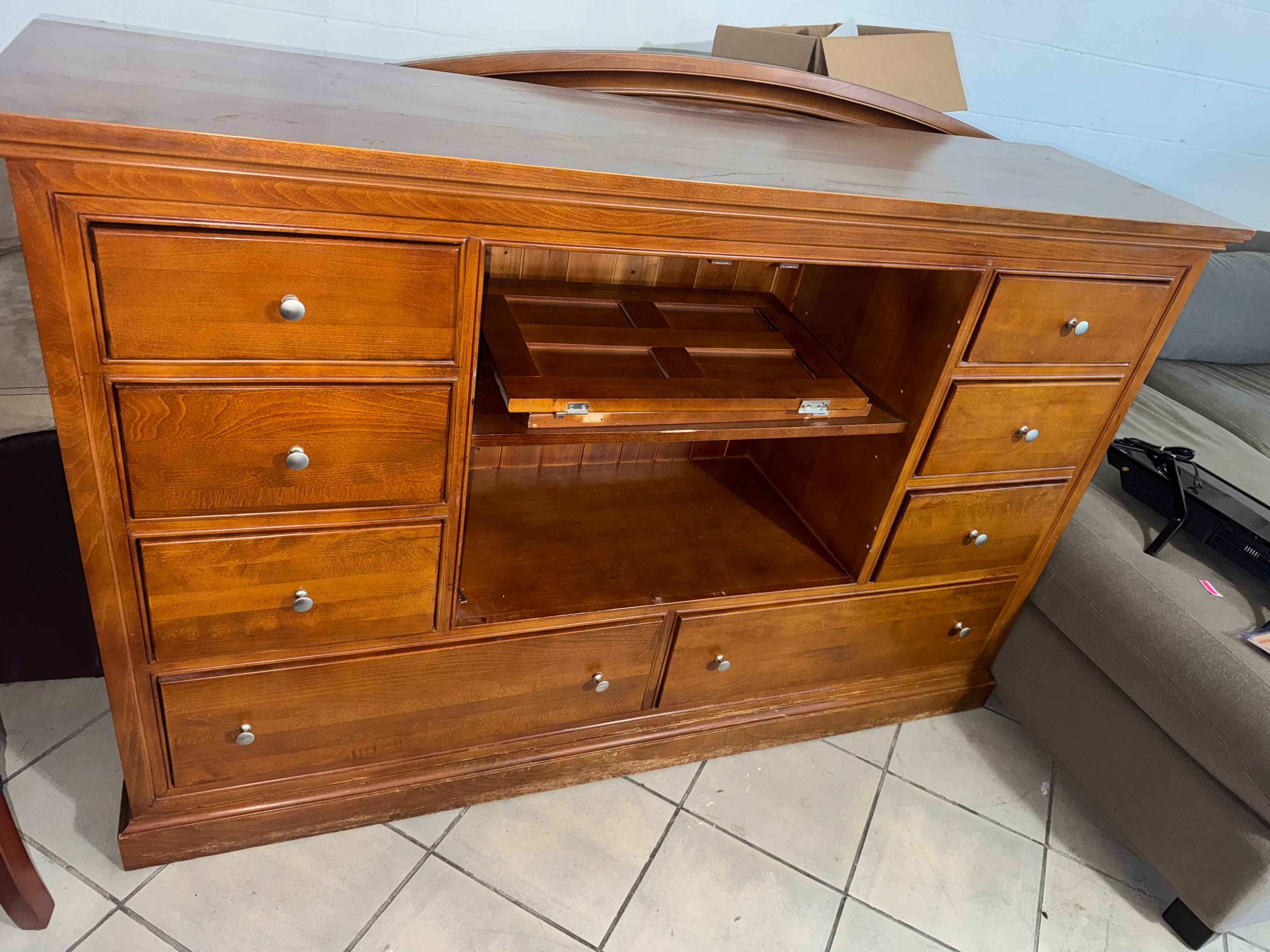 Dresser with mirror