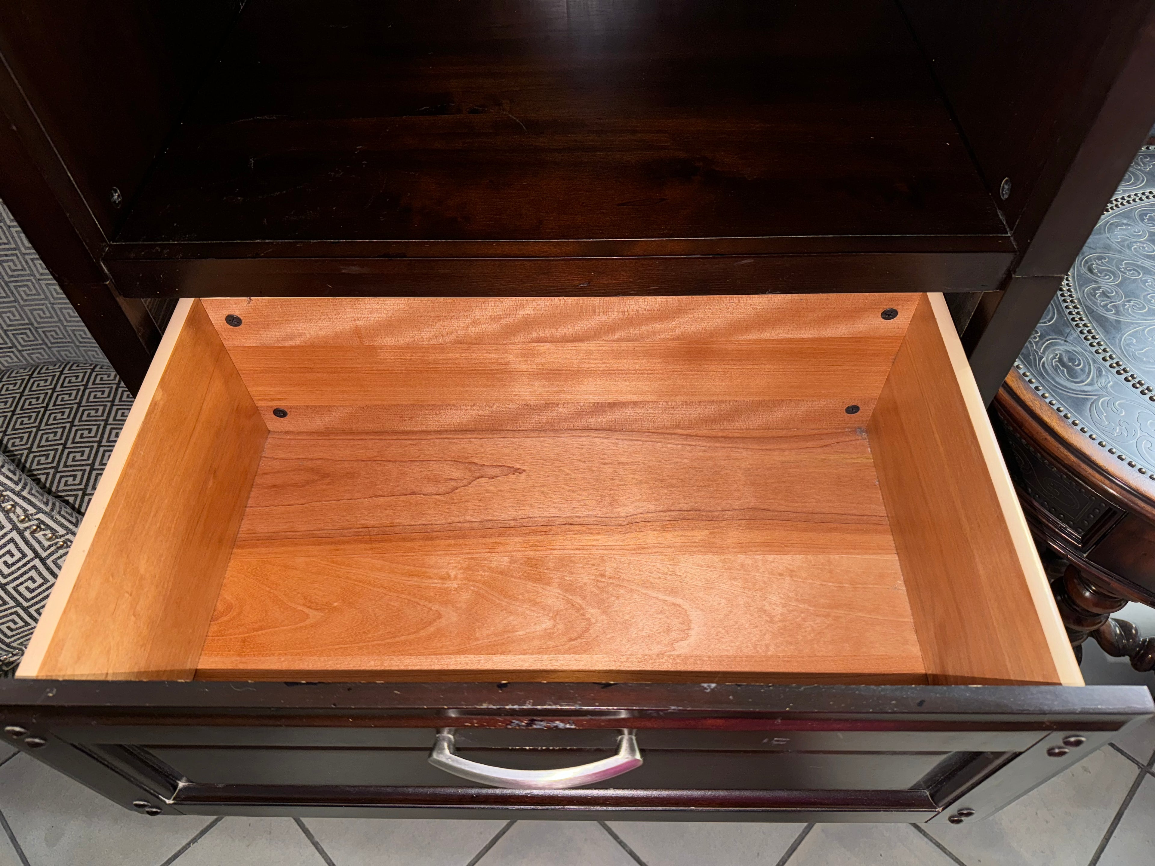 Two Piece Dresser W/Shelves