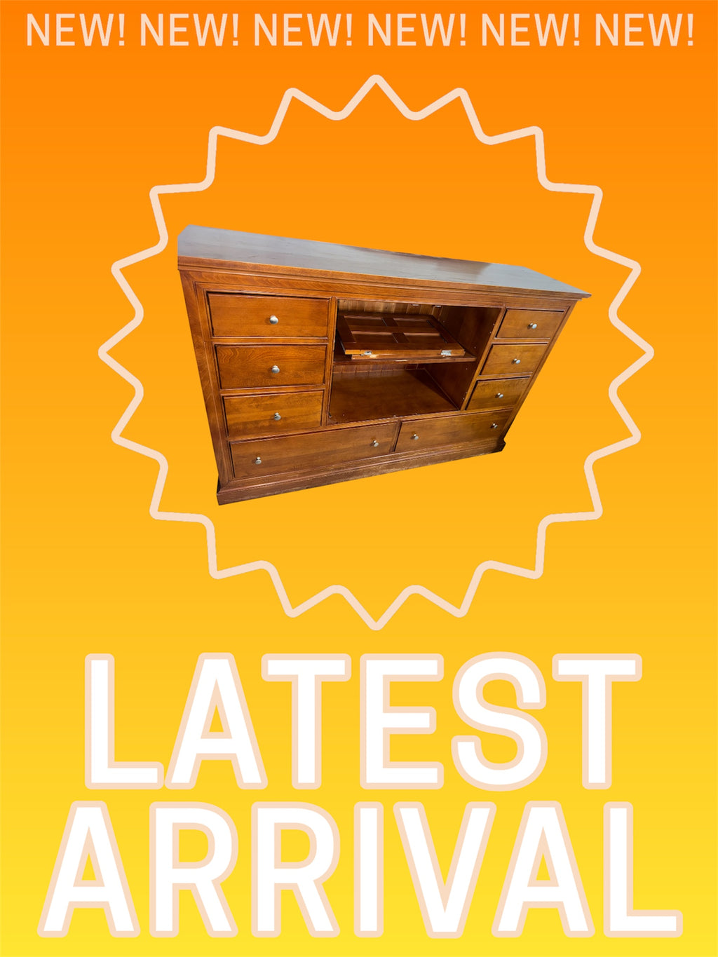 Dresser with mirror