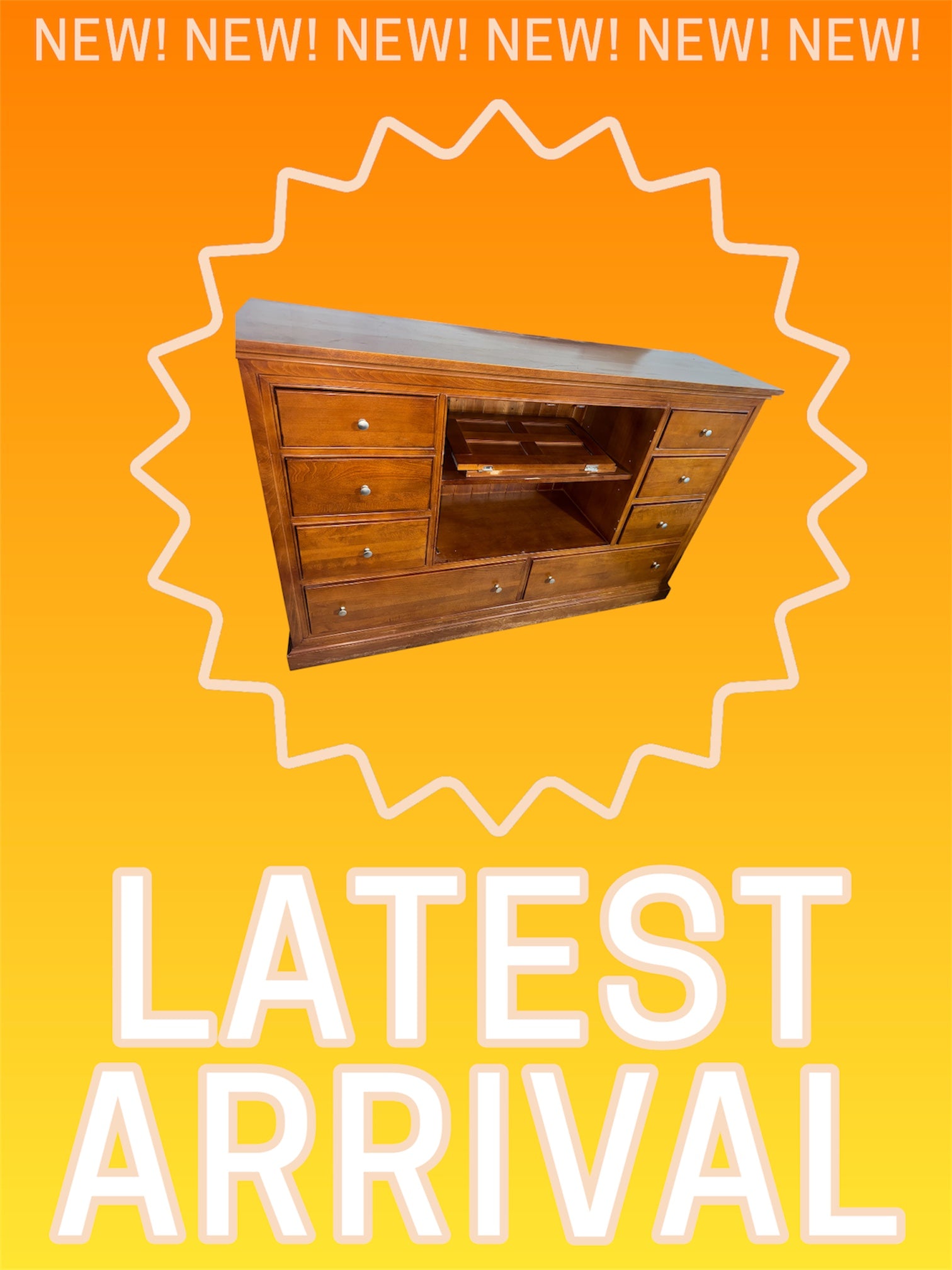 Dresser with mirror
